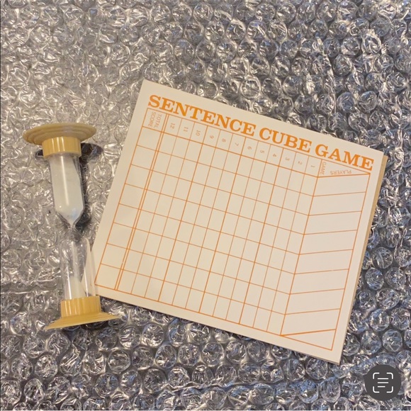 Vintage 1971 selchow & righter co scrabble sentence cube game boardgames - Picture 7 of 8